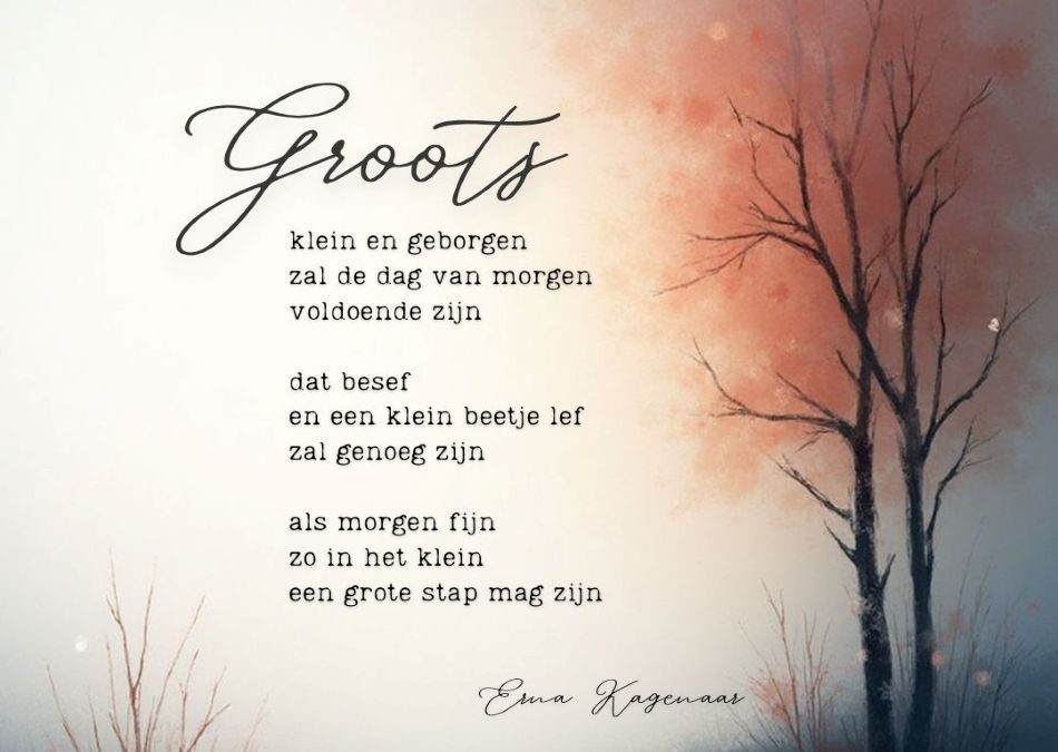 Gedicht Groots